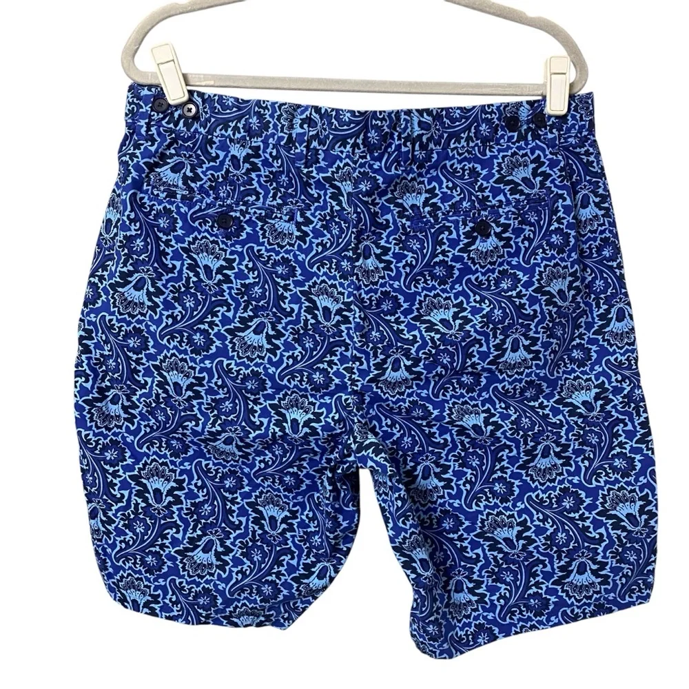Banana Republic Milly Men’s blue paisley print summer vacation shorts size 34